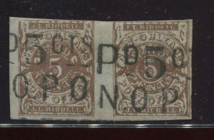 62X4 CSA  New Orleans PD 5 CTS/N.O.P.O. two-line Provisional Handstamp BX4702