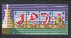 Jersey Sc 127a 1975 Tourist Publicity stamp sheet mint NH