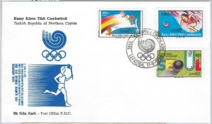 56500 - TURKISH CYPRUS - FDC COVER 1988: SEOUL - OLYMPIC GAMES-