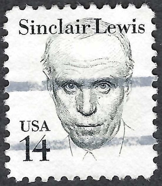 United States #1856 14¢ Sinclair Lewis (1985). Used.