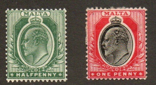 Malta 30-31 Wmk. 3 Mint hinged