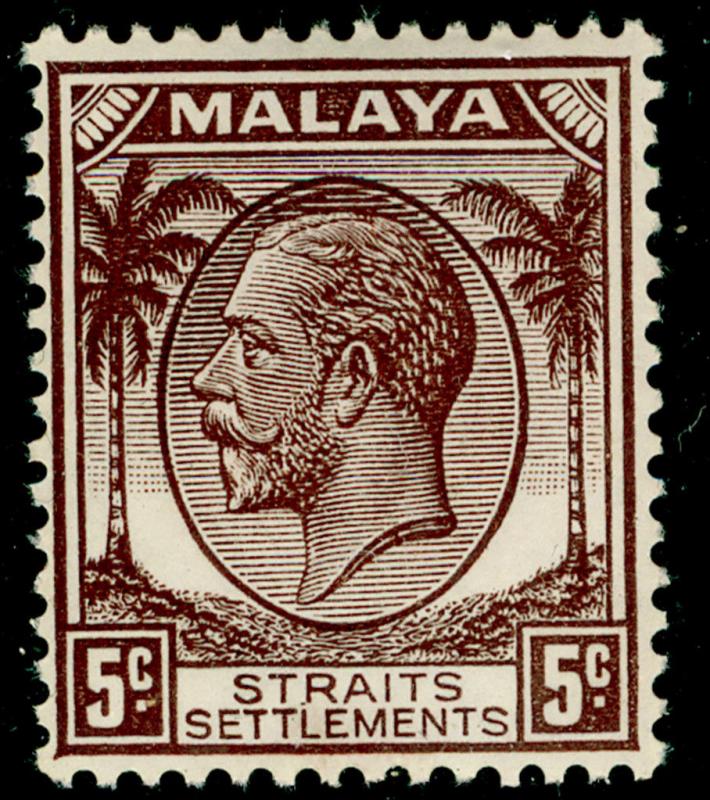 MALAYSIA - Staits Settlements SG263, 5c brown, VLH MINT.