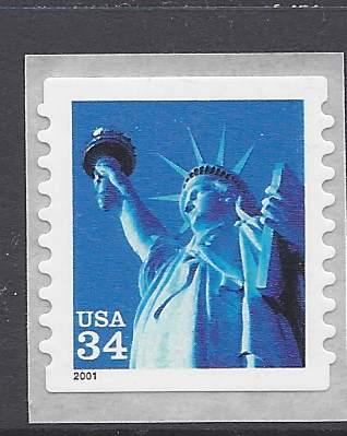 USA 3466 Statue Liberty Mint 1st Class (34)cnt coil stmp 