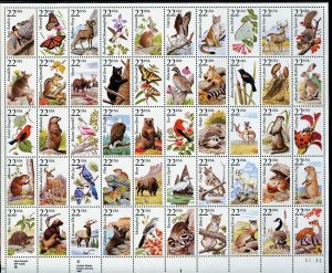 US Scott 2286-2335 American Wildlife Full Mint NH Sheet of 50 GORGEOUS