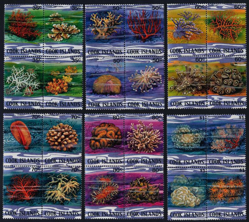 Cook Islands 564-81 MNH Coral, Marine Life