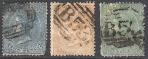 MAURITIUS 25, 30-31 CANCELS COLLECTION LOT $343 SCV