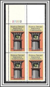 US Plate Block #2071 FDIC MNH