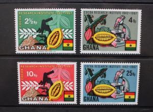 GHANA 1968 Cocoa Research Institute. Set of 4. LMM. SG501/504.