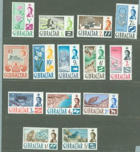 Gibraltar #147-160 Mint (NH) Single (Complete Set) (Fauna) (Flora) (Landscapes) (Queen)