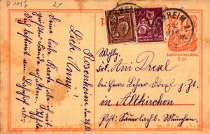 Germany 1922 Postal Card Uprated (I) - L7781