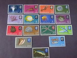 BARBADOS # 267a-280B -MINT/NEVER HINGED--- COMPLETE SET--QEII---1966-69