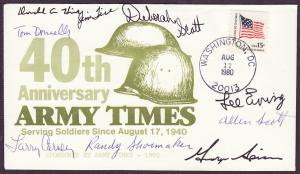 1618C Army Times Anniversary cacheted signed cover