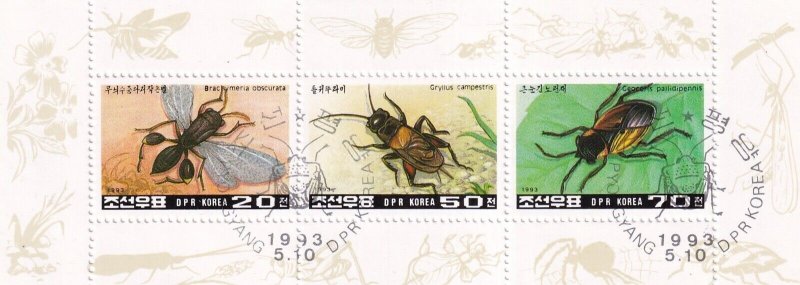 G014 Korea 1993 Insects minisheets