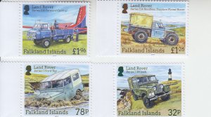 2019 Falkland Is Land Rovers (4) (Scott 1260-63) MNH