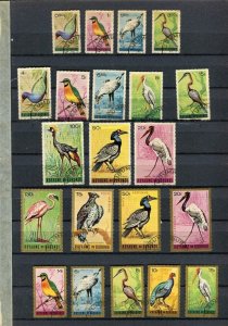 THEMATIC; BIRDS early 1900s fine small USED lot of values