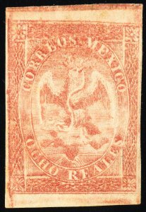 Mexico Stamps # 25 MLH VF Without Overprint Scott Value $150.00