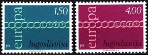 YUGOSLAVIA 1971 EUROPA. Complete set, MNH