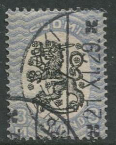 Finland - Scott 106 - Arms of Republic -1917- Used - Single 3m Stamp