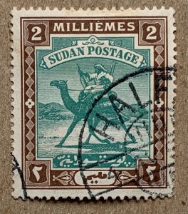 Sudan 1898 2m Camel Post,  nicely used. Scott 10, CV $2.75. SG 11