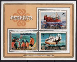 Penrhyn Island #231 s/s F-VF Mint NH ** Communications Year