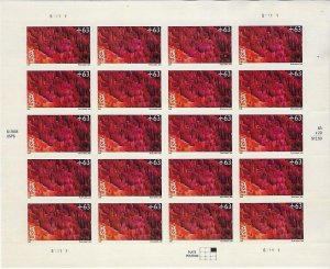 C139 63CENT BRYCE CANYON NATIONAL PARK MNH FULL SHEET OF 20 ADHESIVE STAMPS