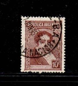 ARGENTINA #430 1935 10c RIVADAVIA F-VF USED a