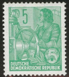 German DDR  Scott 156 MH* CV $1.40 1953