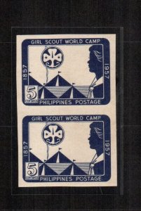 Philippines 637a    MLH imperf pair