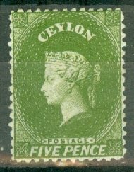 LV: Ceylon 52b mint CV $100