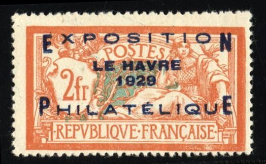 France 246, $600, 1929 Le Havre, hinged, gum crease