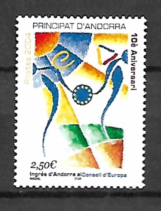 ANDORRA STAMPS. INGRES d'ANDORRA AL CONSELL d'EUROPA 2004, MNH