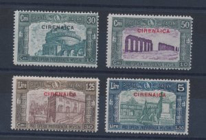 1930 Cirenaica, n . 68/71, Milizia III, 4 values, MLH *