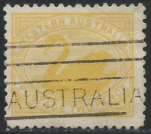 Western Australia 1905 - 2d yellow wmk Crown and A - SG140 used