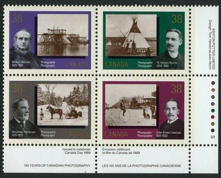 Canada 1240a BR Plate Block MNH Photography, Horse, Cycle