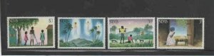 NEVIS #186-189 1983 CHRISTMAS MINT VF NH O.G