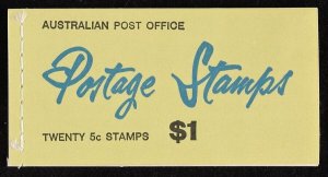 AUSTRALIA 1967 QEII $1 booklet, edition G67/3, slogan 9x4. MNH **. SG SB41ab