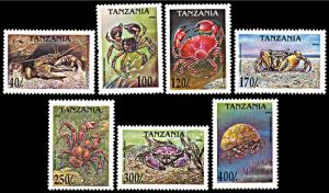 Tanzania 1295-1301, MNH, Crabs