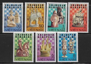 Viet Nam DR 1290-1297 Chess Pieces set and s.s. MNH c.v. $13.50