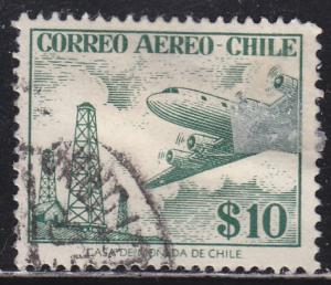 Chile C176 Oil Derricks and Plane 1956