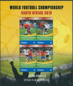 Tuvalu 2010 SG1404 Football World Cup MS MNH