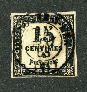 1863 France Sc # J4 used cv. $15 ( 2519 WX )