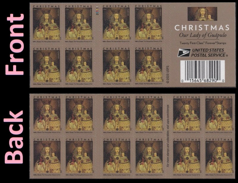 US 5525a Christmas Our Lady of Guápulo forever booklet (20 stamps) MNH 2020