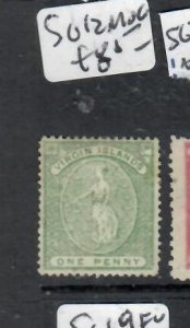 VIRGIN ISLANDS  1D  SG 12  MOG         P0730H