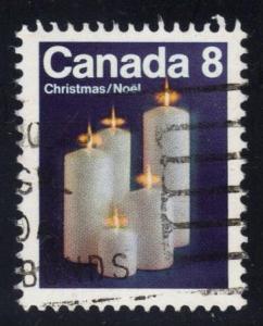 Canada #607 Candles, used (0.20)