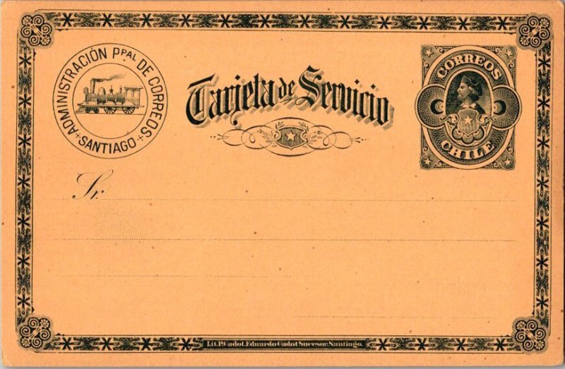 Chile Higgins & Gage D11 Unused.