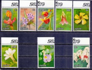 Kinshasa. 1984. 853-60. Orchids flora. MNH. 