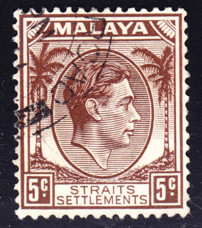 Malaya Straits Settlements Scott 241a)  Die II   F to VF used.