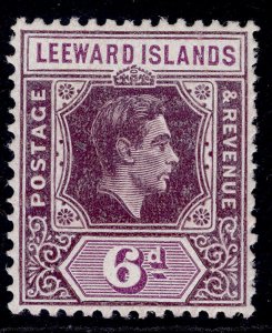 LEEWARD ISLANDS GVI SG109a, 6d deep dull purple & brt purple, LH MINT. Cat £12.