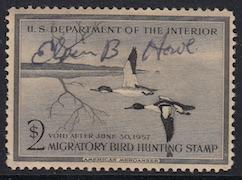 Migratory Bird Hunting Stamp, Ducks, #RW 23, Signed, full gum