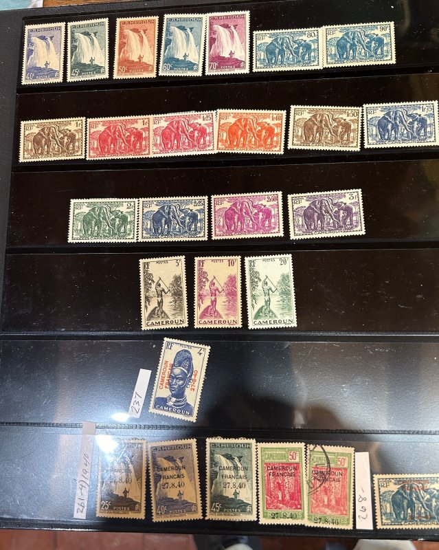 Cameroun, 1921-1948  unused including sets OG,  F-VF,  Cv. 223.78